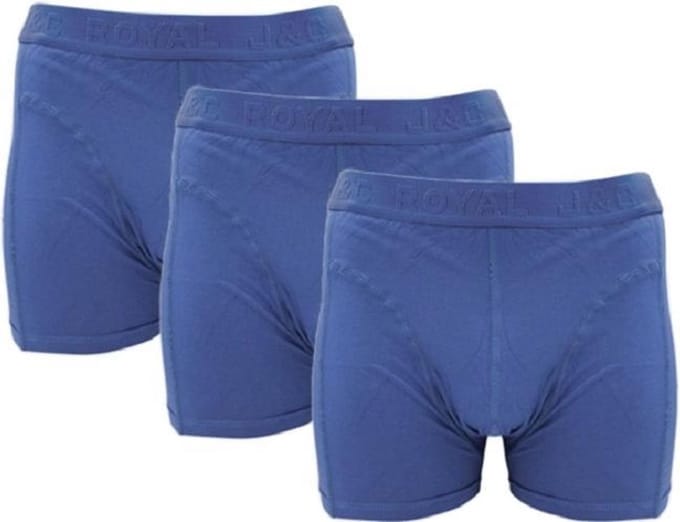 J&C Underwear heren boxershorts - Uni jeans - maat S - 3-pack