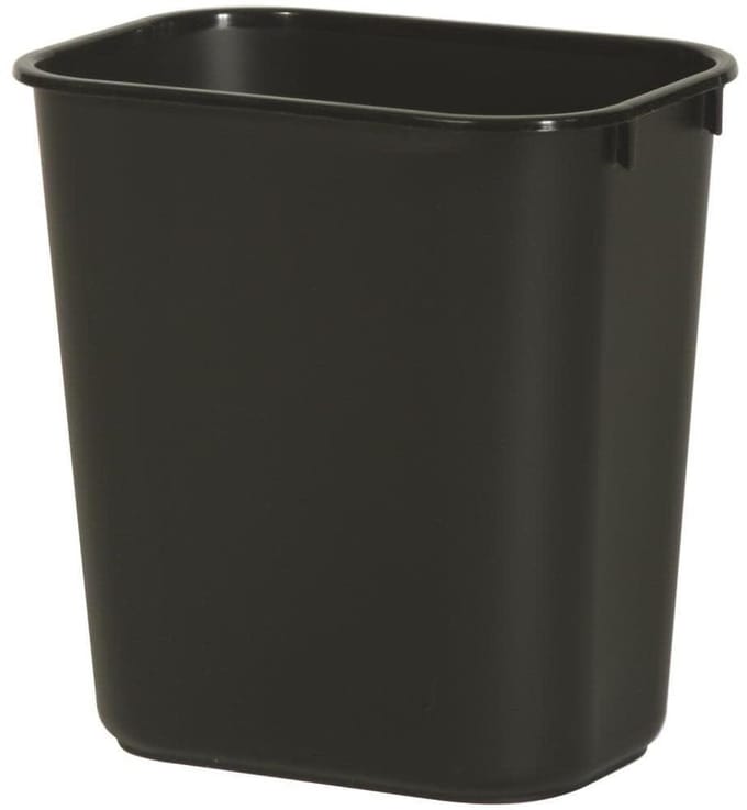 Papiermand - Afvalbak - Algemeen Afval - Lichtgewicht Constructie - 26.6 Liter - Zwart