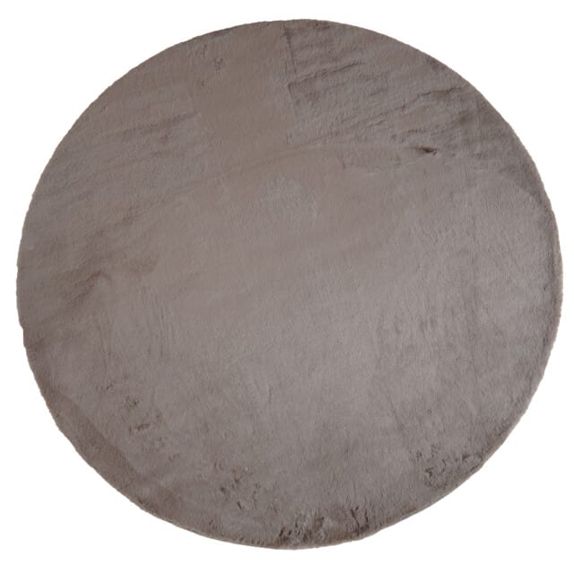 Vloerkleed Velluto Choco - Rond ø230 cm - Hoogpolig Vloerkleed in Scandinavische / Hotel Chique Stijl