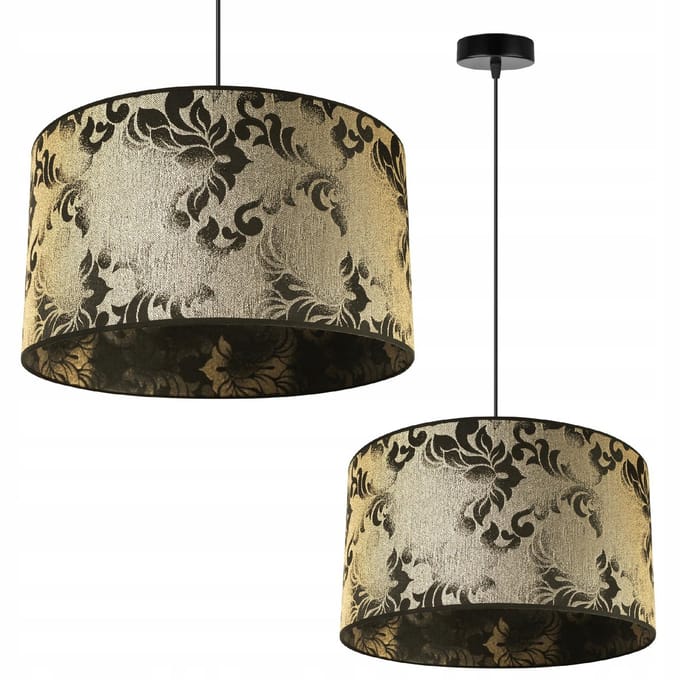 Hanglamp Glamour Goud Zwart - Eettafel Verlichting