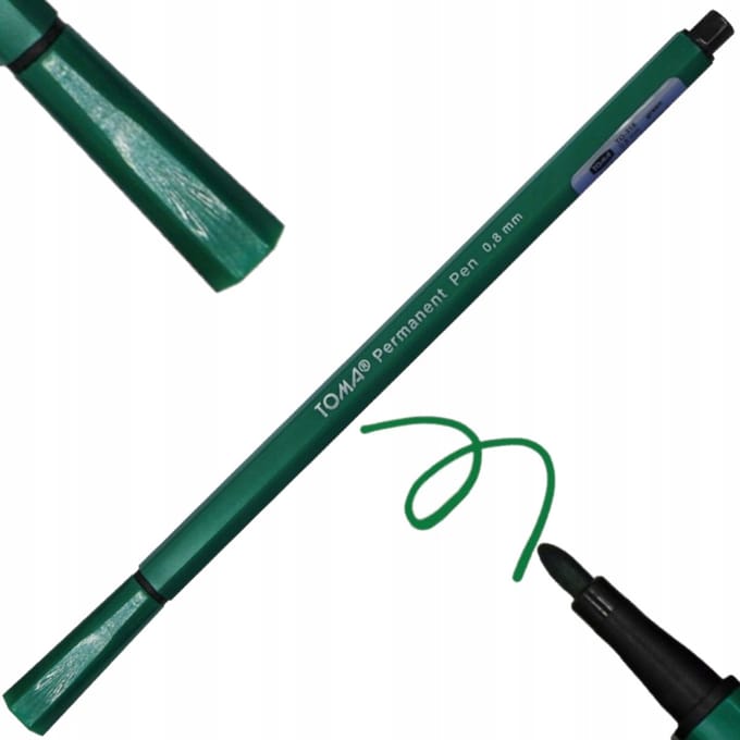 Toma TO-315 permanente marker - groen, 0,8 mm