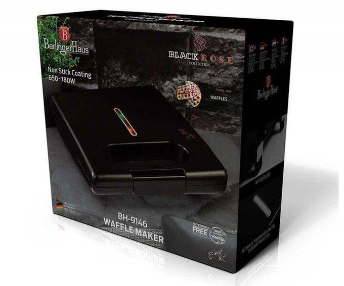 Berlinger Haus Black Rose Serie - Gofrownica - Antiaanbak - Snel Verwarmend