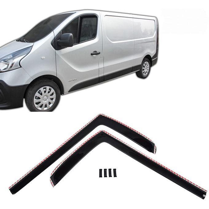 Wind deflectors - Nissan NV300 (2016-2021) - Aerodynamisch - Gekleurd - Set 2 stuks