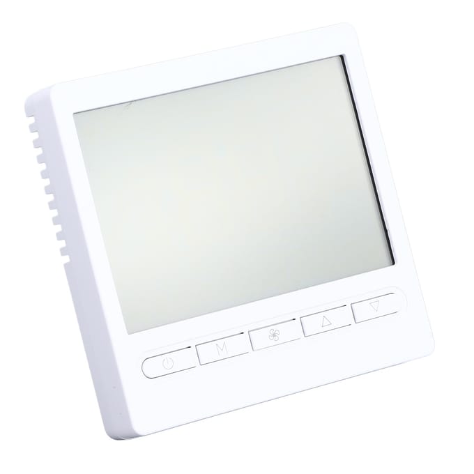 Digitale Thermostaat PC ABS Behuizing Knopbediening NTC Sensor LCD Display Hotelthermostaat voor Airconditioner white