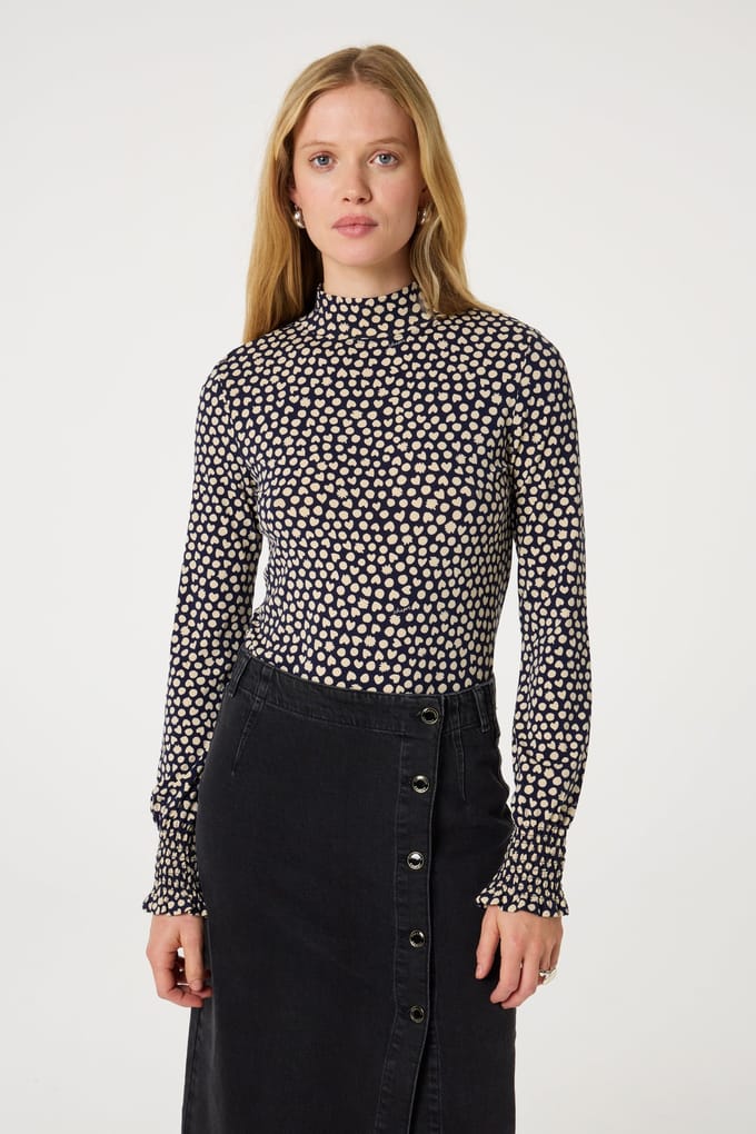 Fabienne Chapot Jada Top After Midnight Blue/ Maat: M | Longsleeves Outlet | Dames | Zwart
