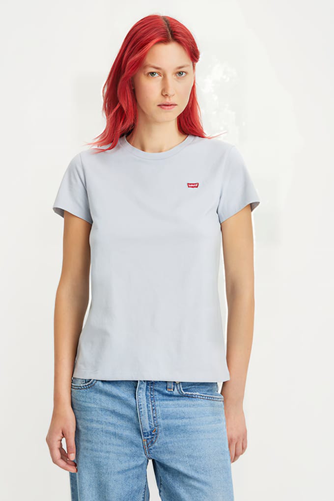 Levi's Perfect T-shirt Grey Taglia: XXS | Maglie Sportivi Outlet | Donna | Grigio