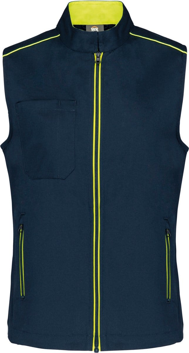 WK. Designed To Work Damesgilet Day To Day WK6149 - Navy / Fluorescent Yellow - S