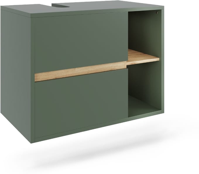 Vicco Viola Wastafelonderbouw – 80 x 60 cm met 2 laden Groen/Kunstzinnig