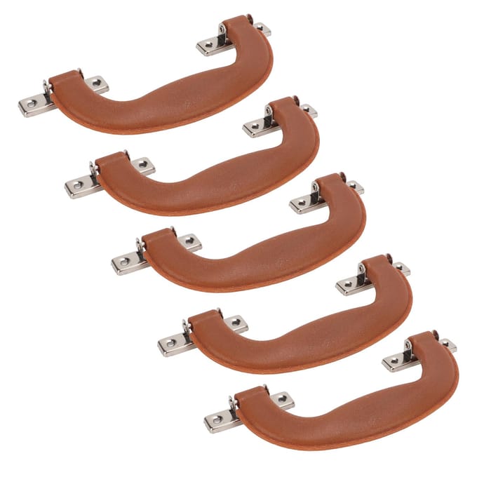 5 Pièces Poignées de Bagage Style Vintage Plastique Robuste Durable Design Ergonomique Large Application brown