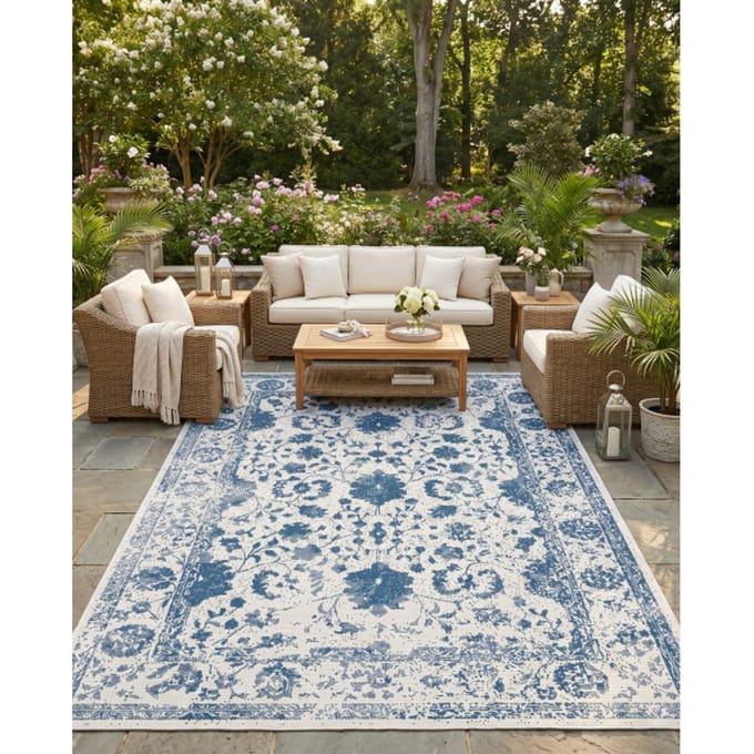 Muratap Buitenkleed brussels vintage creme- 240x340 cm