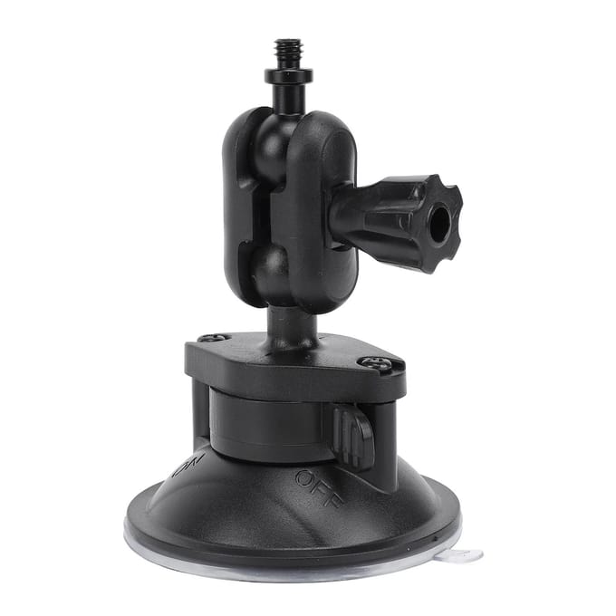 Zuignap Beugel met 14 Inch Schroef Dubbele Kogelkop Universele Auto Raam Voorruit Montage Houder gray