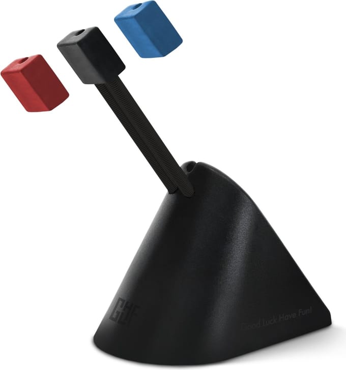 FragON Tower - Gaming Muis Bungee - 3 Kleurrijke Clips - Zwart