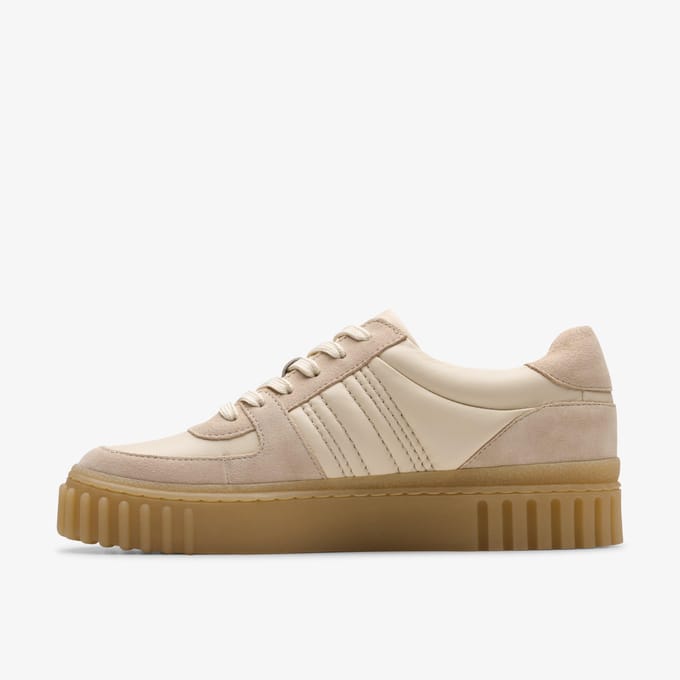 Mayhill Kant Sand Combinatie Leren Schoenen