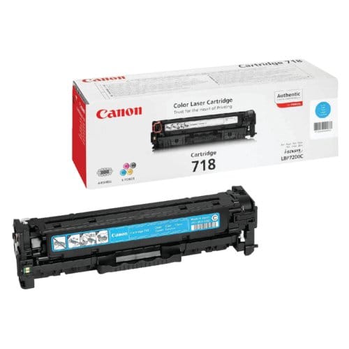 Canon 718 toner cartridge cyaan (origineel)