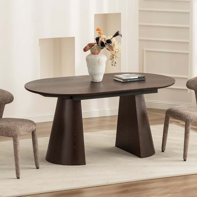 Milton & Oldbrook Verlengbare Eettafel 160-200 cm Furnas Walnootfineer