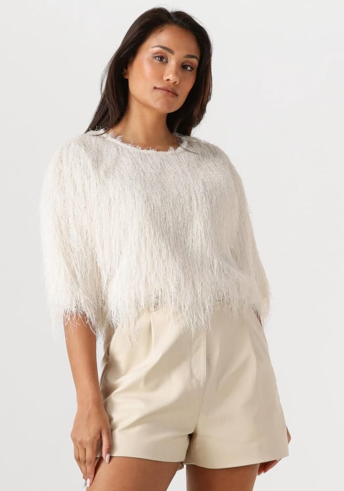 Copenhagen Muse Cmfallon-tee Tops & T-shirts Dames - Ecru - Maat M