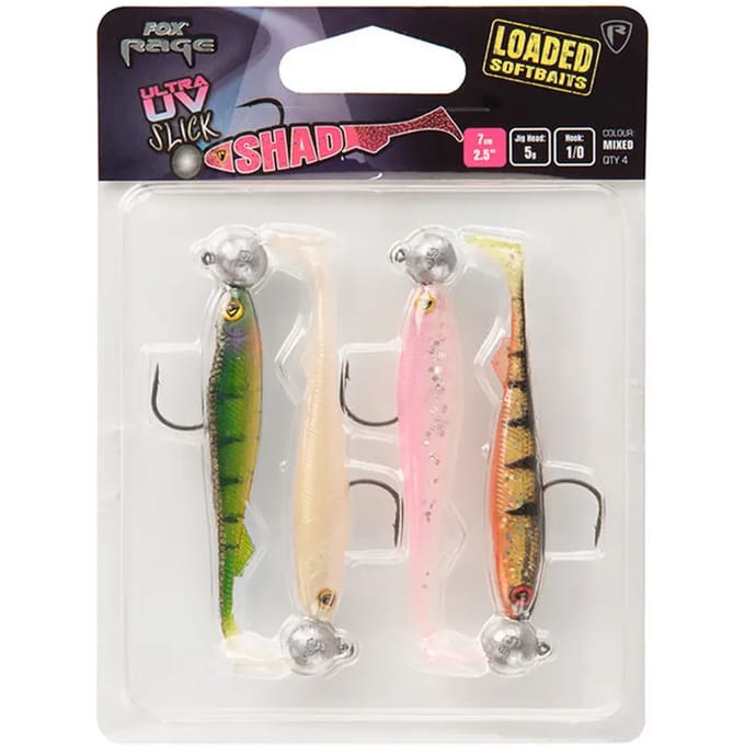 Fox Rage Slick Shad Loaded UV - 7 cm - mixed colour pack