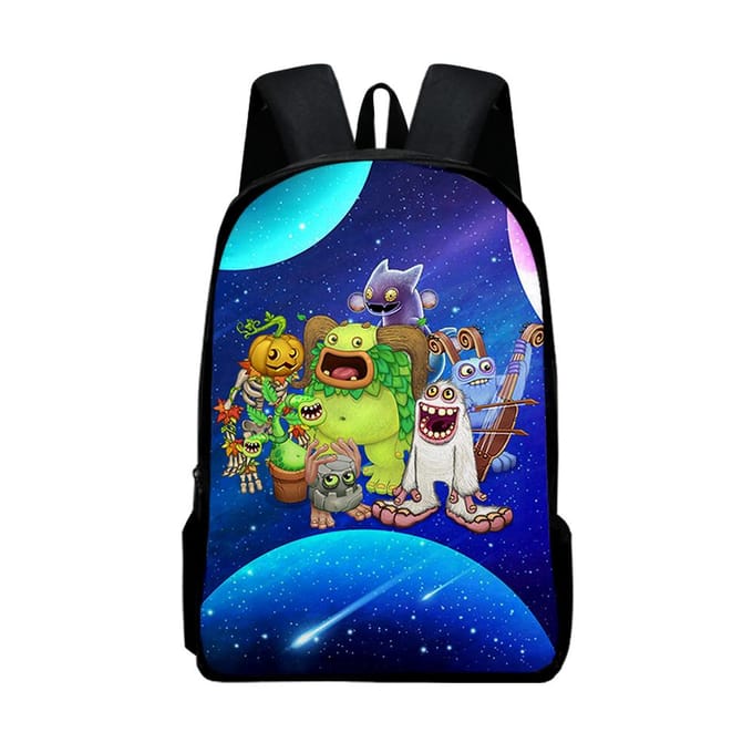Klassiek Populair my singing monsters Notitieboek Rugzakken leerling Schooltassen 3D Print Oxford Waterdicht Jongens/Meisjes Laptop Rugzakken