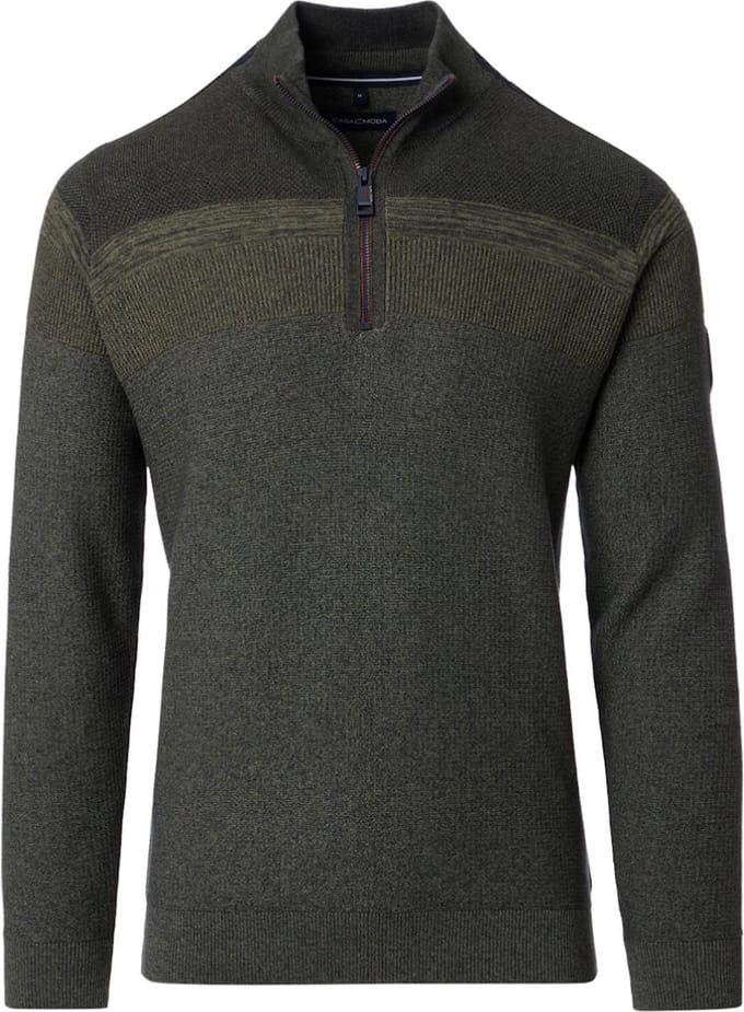 Casa Moda Expedition Heren Trui Met Opstaande Kraag - M
