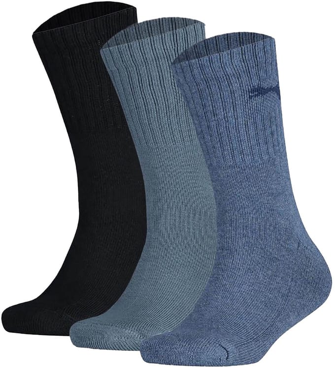 Puma Junior Crew Sokken 3-pack Denim Blue-31/34