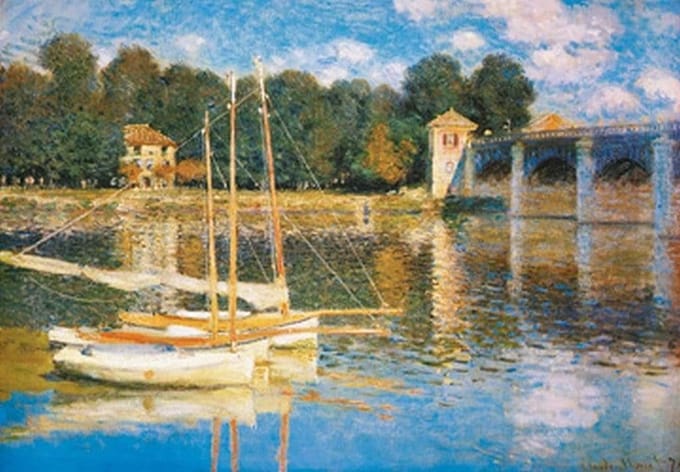 Kunstdruk Claude Monet - Le pont d'Argenteuil 98x68cm