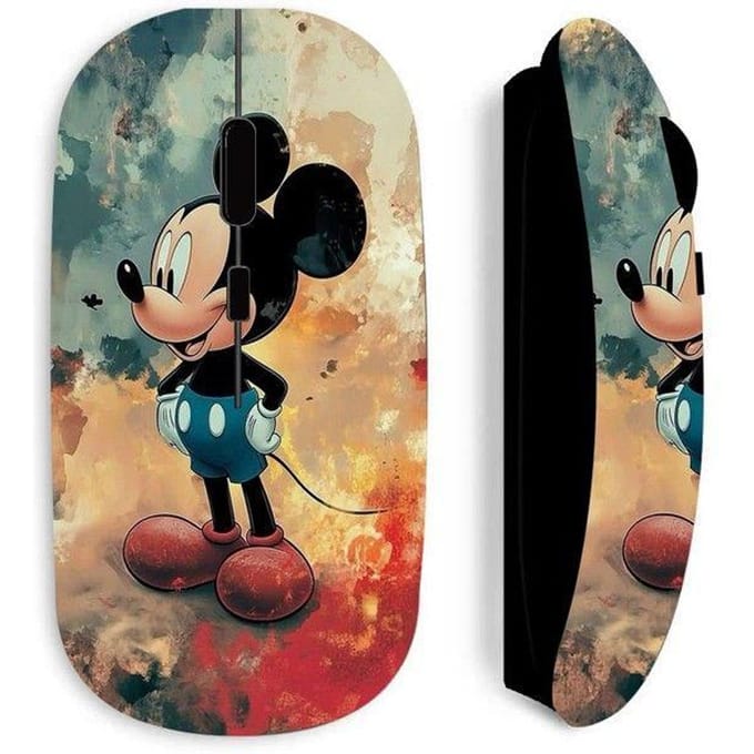 Souris sans fil - MANIACASE - Mickey - Noir - Optique - 70 g