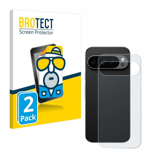 BROTECT - Screenprotector voor Google Pixel 9 Pro (Achterkant) - Folie Beschermfolie matte 2 Stuks