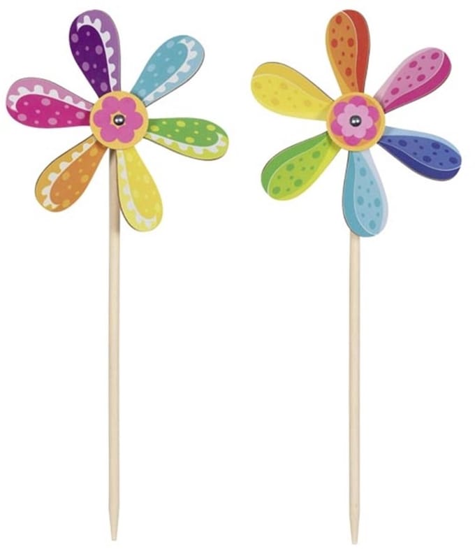 Goki windmolen bloem - kleurrijk buitenspeelgoed voor kinderen.