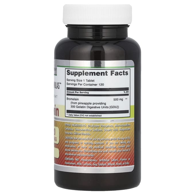 Bromelaïne, 500 mg, 120 tabletten