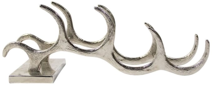 Wijnrek zilver 18x52x12cm