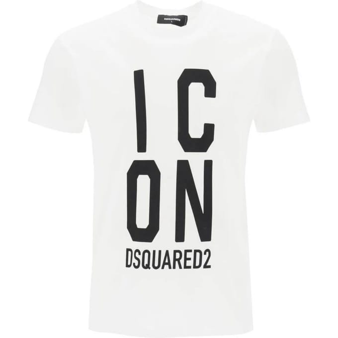 Dsquared2 Bold Icon Logo Cool Fit White T-Shirt