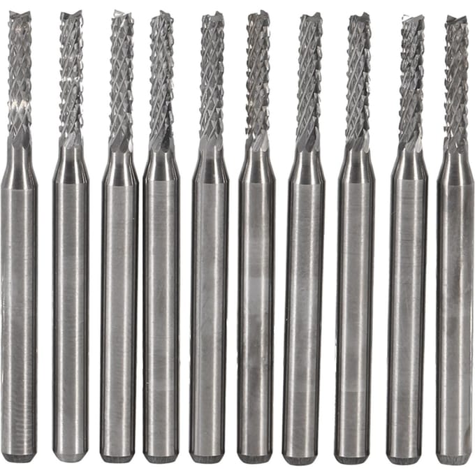 10 stuks 2 mm Gesoldeerd Carbide Frees Graveerbits Snijboor SMT CNC PCB Snijder