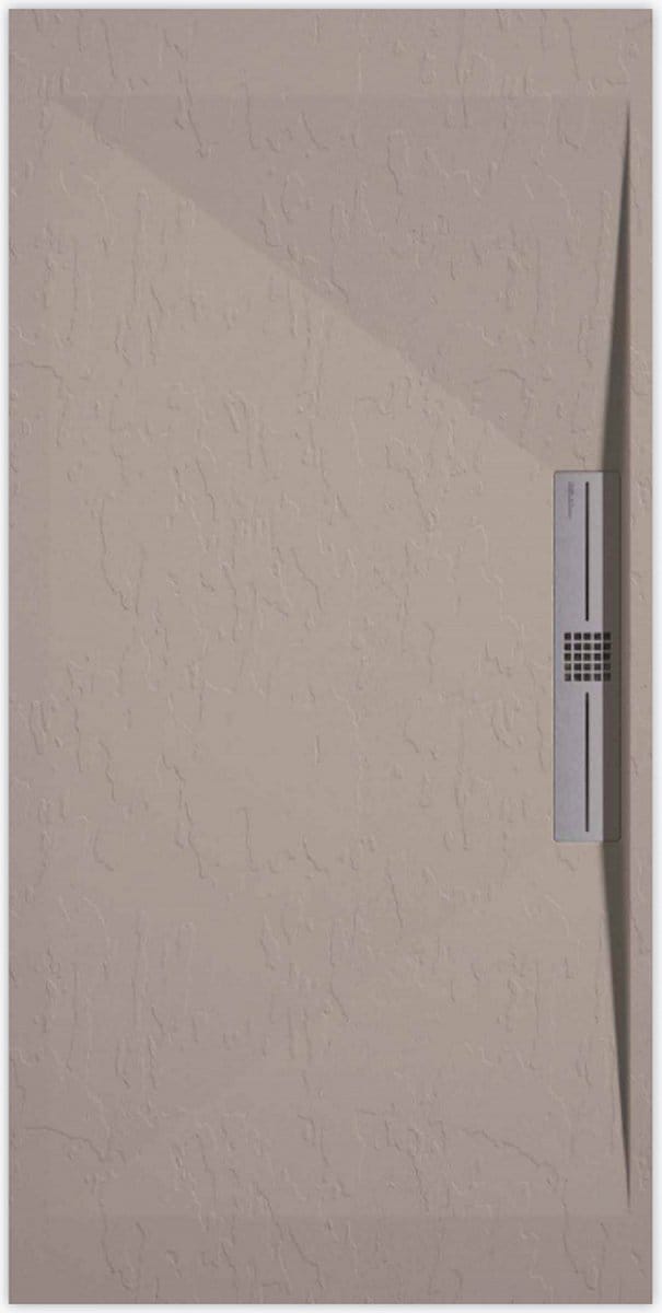 Sanifun douchebak Stone Side Sand Slate 1000 x 900 S
