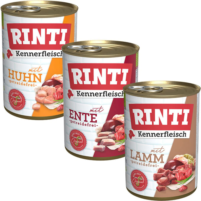 Voordeelverpakking RINTI Kennerfleisch 24 x 400 g - Eend