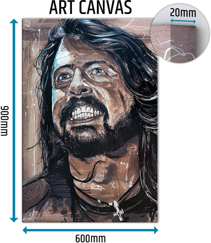 Dave Grohl 02 canvas 60x90 cm