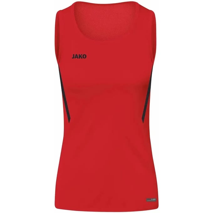 Jako Challenge Tanktop Kinderen - Zwart / Rood | Maat: 152