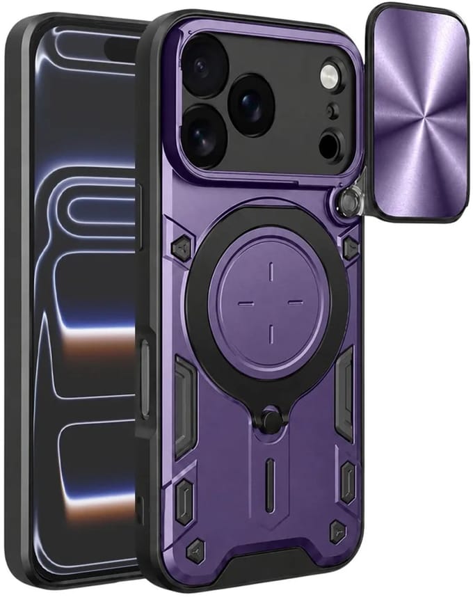 Hoesje geschikt voor Apple iPhone 17 Pro - Techsuit CamGuard Pro Back Cover - Paars