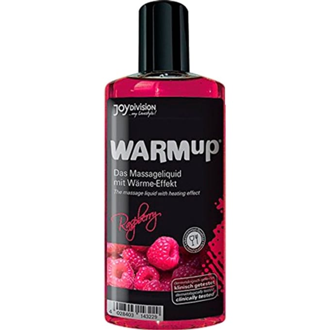 Joydivision WARMup Verwarmende Massageolie Framboos - 150 ml