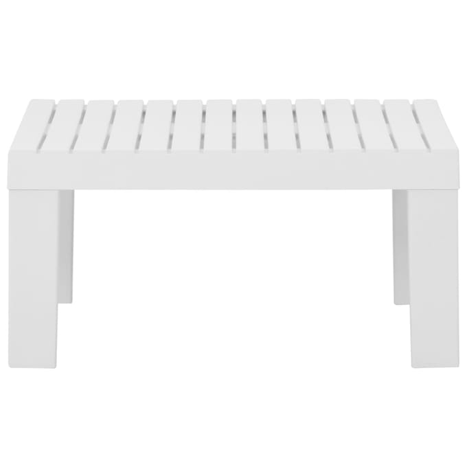 vidaXL - Loungetafel - kunststof - wit