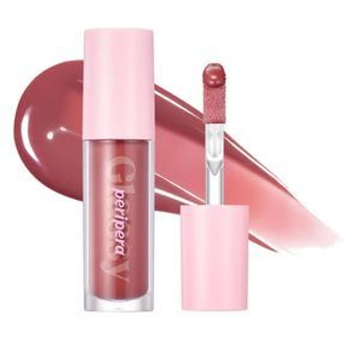 Peripera, Ink Glasting Lip Gloss, 03 Chilling Rosie, 0.15 fl oz (4.5 ml) white