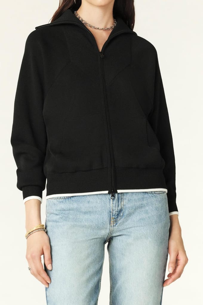 BA&SH Gilet Dimo Noir Maat: S | Lichte Jassen Outlet | Dames | Zwart