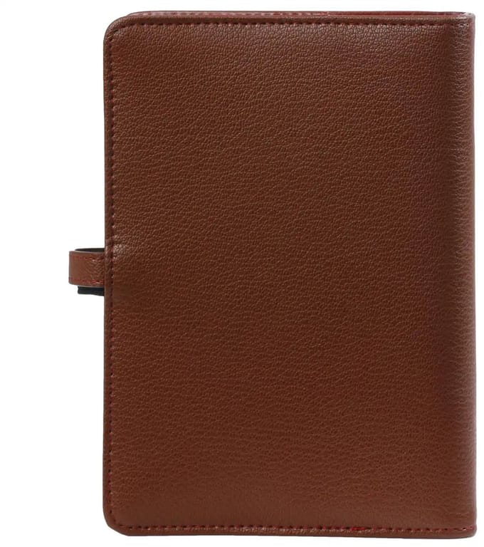 1111-02 hervulbare Personal Ringband Organizer Hazelnoot bruin 1 week per 2 paginas 2026-2027-2028