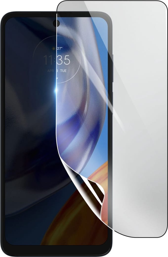 3mk, Geschikt voor Motorola Moto E32s, Schokbestendige Hydrogel Screenprotector, Transparant