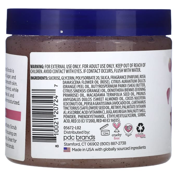Dr. Teal's, Suiker Body Scrub, Essentiële Olie van Roos, 19 oz (538 g) gray