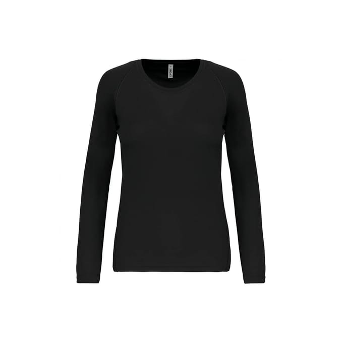 PROACT® Damessportshirt Lange Mouwen PA444 - Black - S