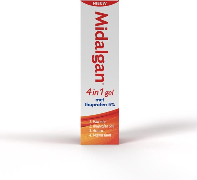 Midalgan 4 in 1 gel + 5% ibuprofen 100 Gram