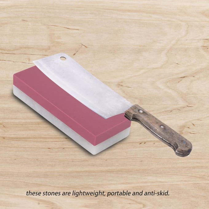 3000# 8000# Grit Dubbelzijdige Keuken Slijpsteen Messenslijper Gereedschap Wetsteen pink