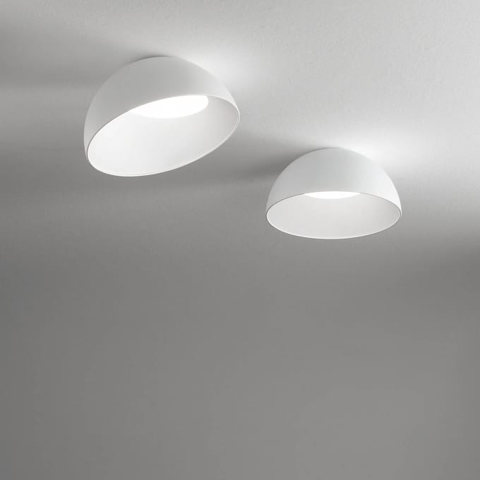 Ideal Lux LED plafondlamp Corolla-2, wit, metaal, Ø 35 cm