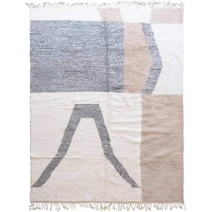AFK Living Berbertapijt elegant met grafisch patroon van wol
