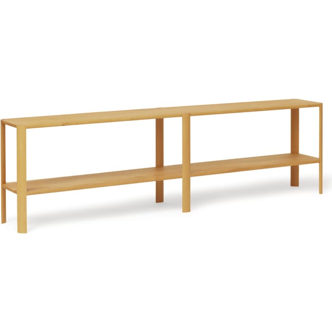 Form&Refine Leaf Rek 2x2 - geolied eikenhout